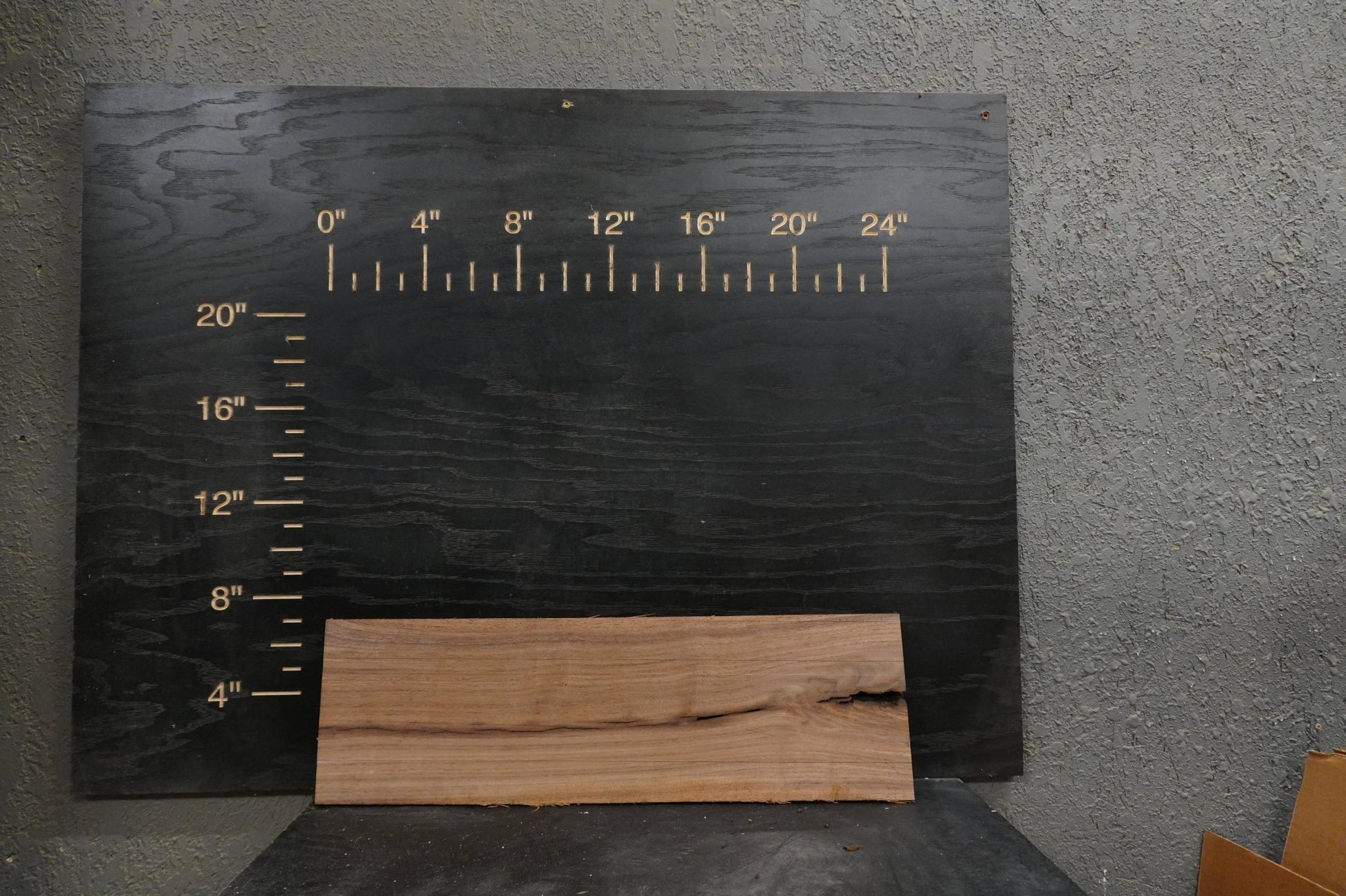 24 - " Walnut & Maple Wood Kit Live - Edge - Ol Loggin Sawmill
