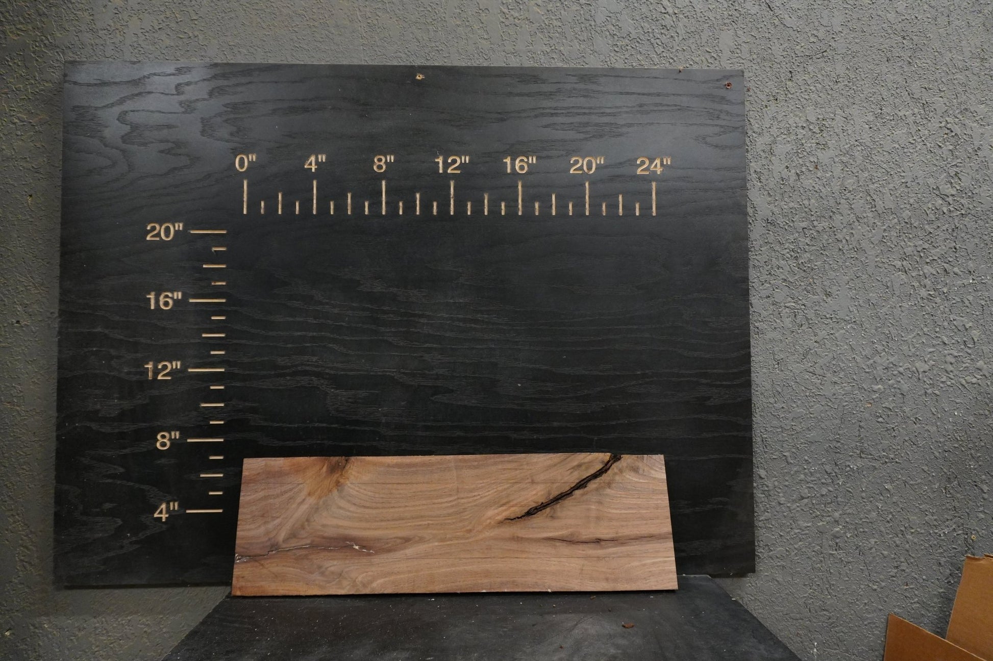 24 - " Walnut & Maple Wood Kit Live - Edge - Ol Loggin Sawmill