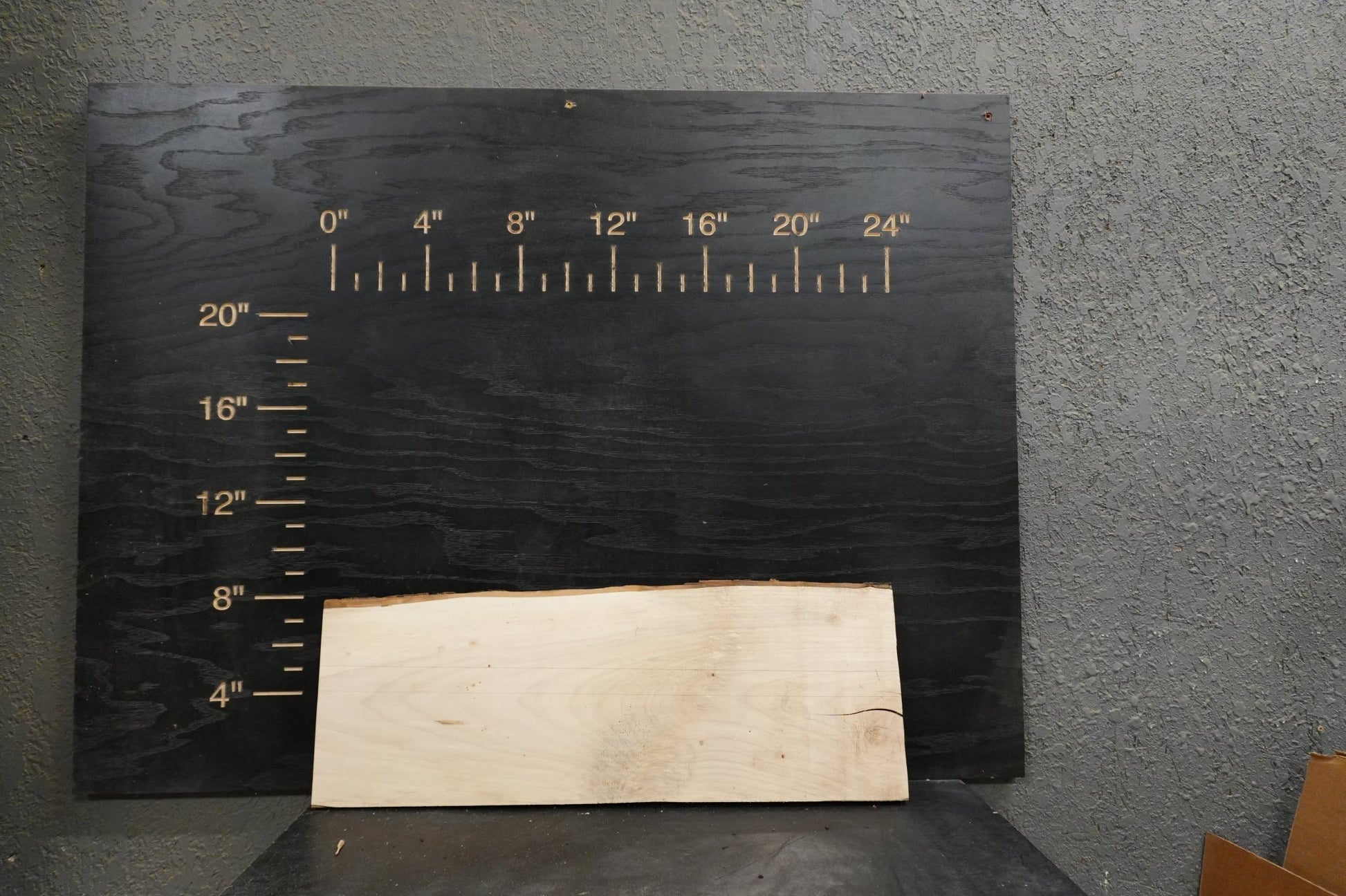 24 - " Walnut & Maple Wood Kit Live - Edge - Ol Loggin Sawmill