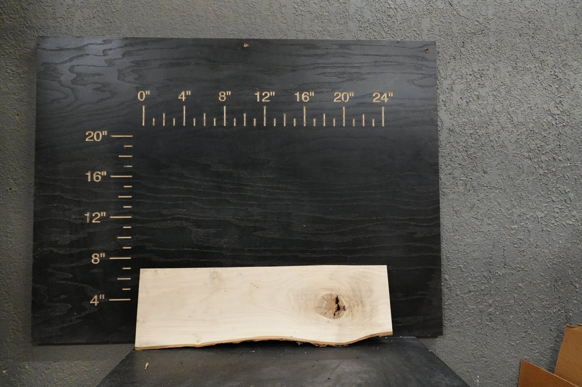 24 - " Walnut & Maple Wood Kit Live - Edge - Ol Loggin Sawmill