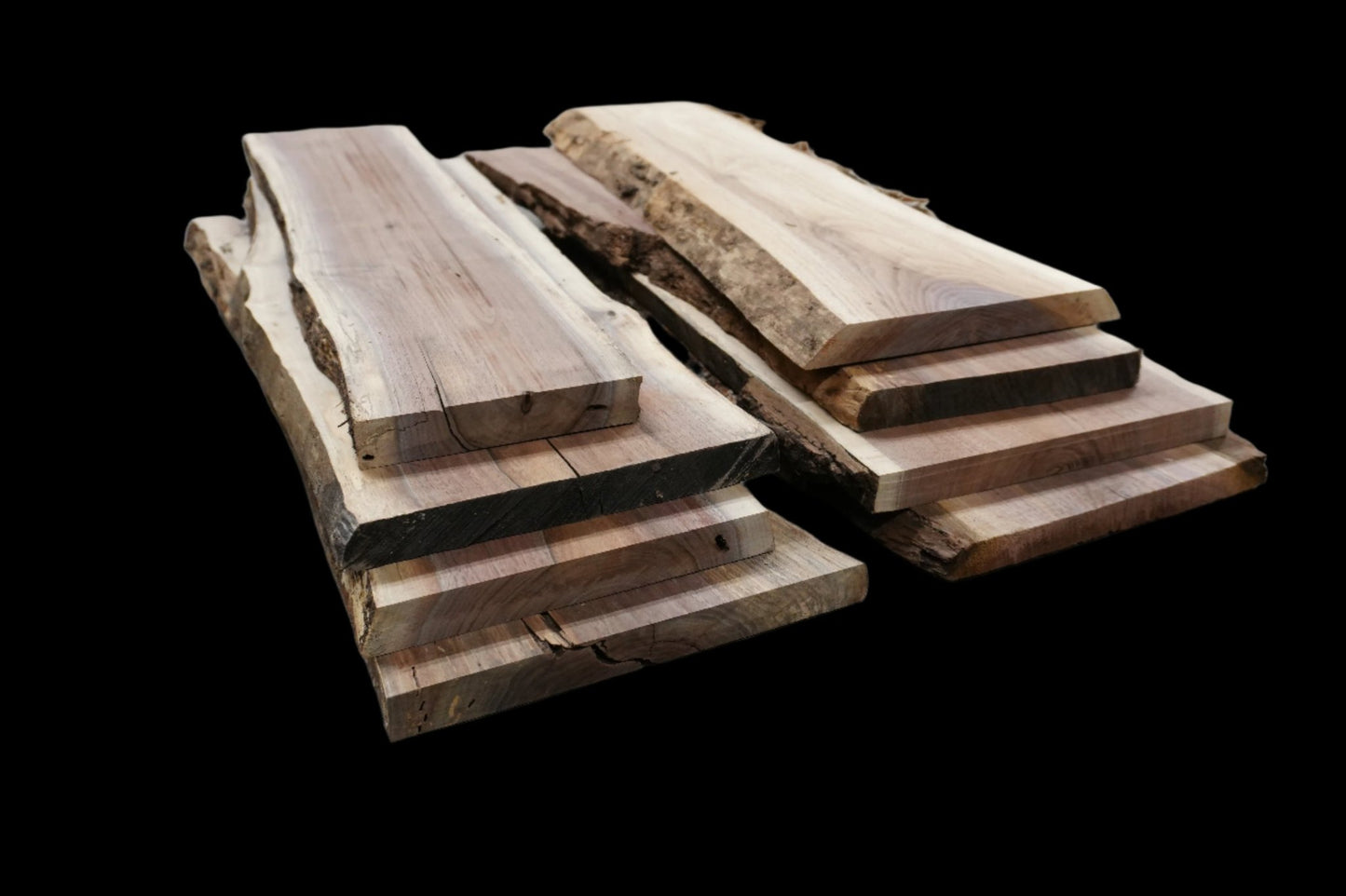 24 - " Walnut Wood Kit Live - Edge - Ol Loggin Sawmill