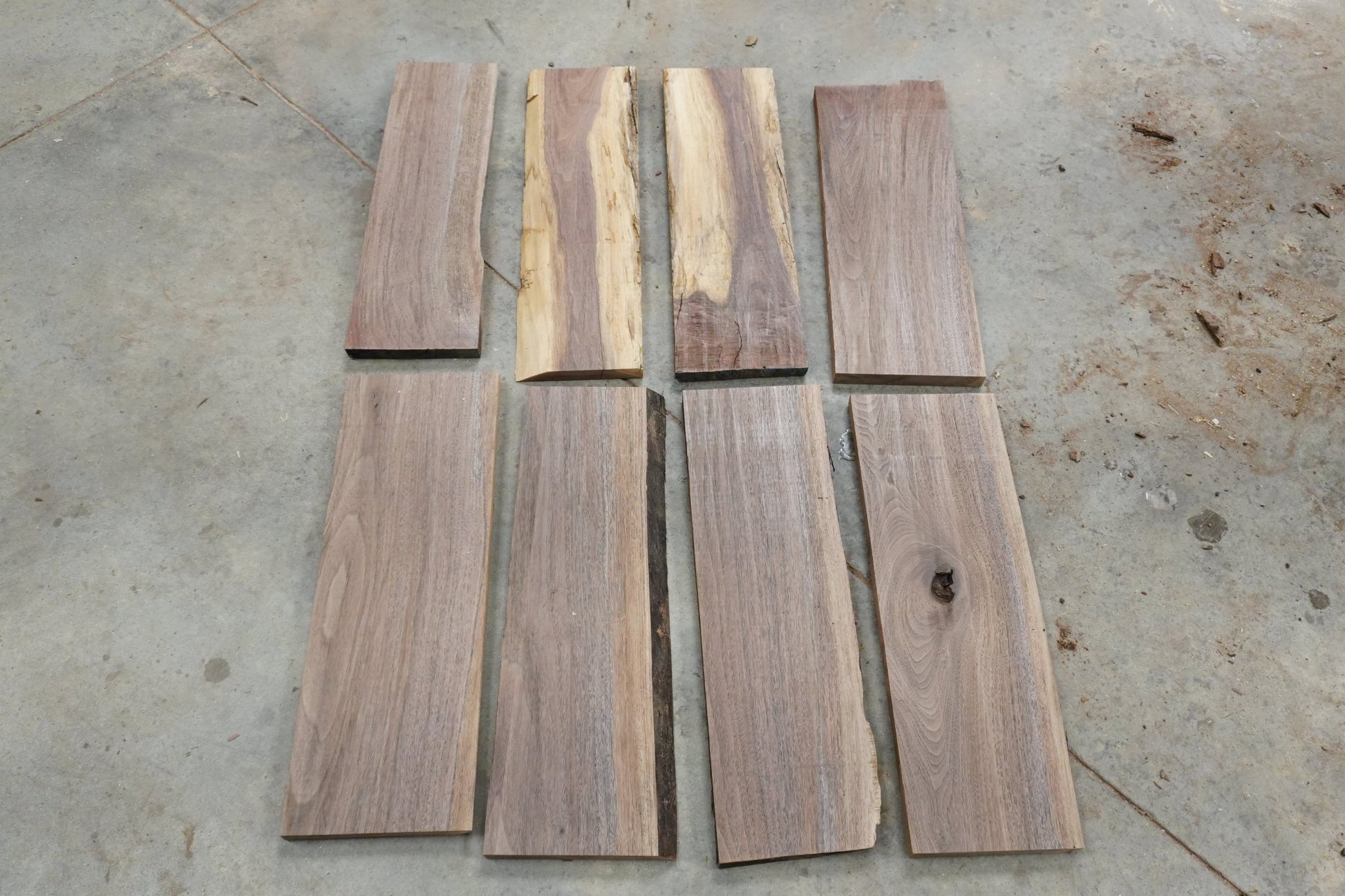 24 - " Walnut Wood Kit Live - Edge - Ol Loggin Sawmill