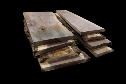 24 - " Walnut Wood Kit Live - Edge - Ol Loggin Sawmill