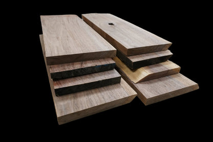 24 - " Walnut Wood Kit Live - Edge - Ol Loggin Sawmill