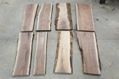 24 - " Walnut Wood Kit Live - Edge - Ol Loggin Sawmill