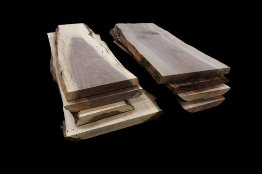 24 - " Walnut Wood Kit Live - Edge - Ol Loggin Sawmill
