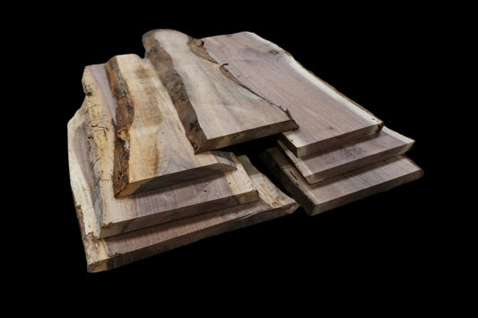 24 - " Walnut Wood Kit Live - Edge - Ol Loggin Sawmill