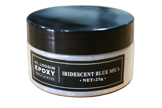 Iridescent Blue Mica Pigment - Ol Loggin Sawmill