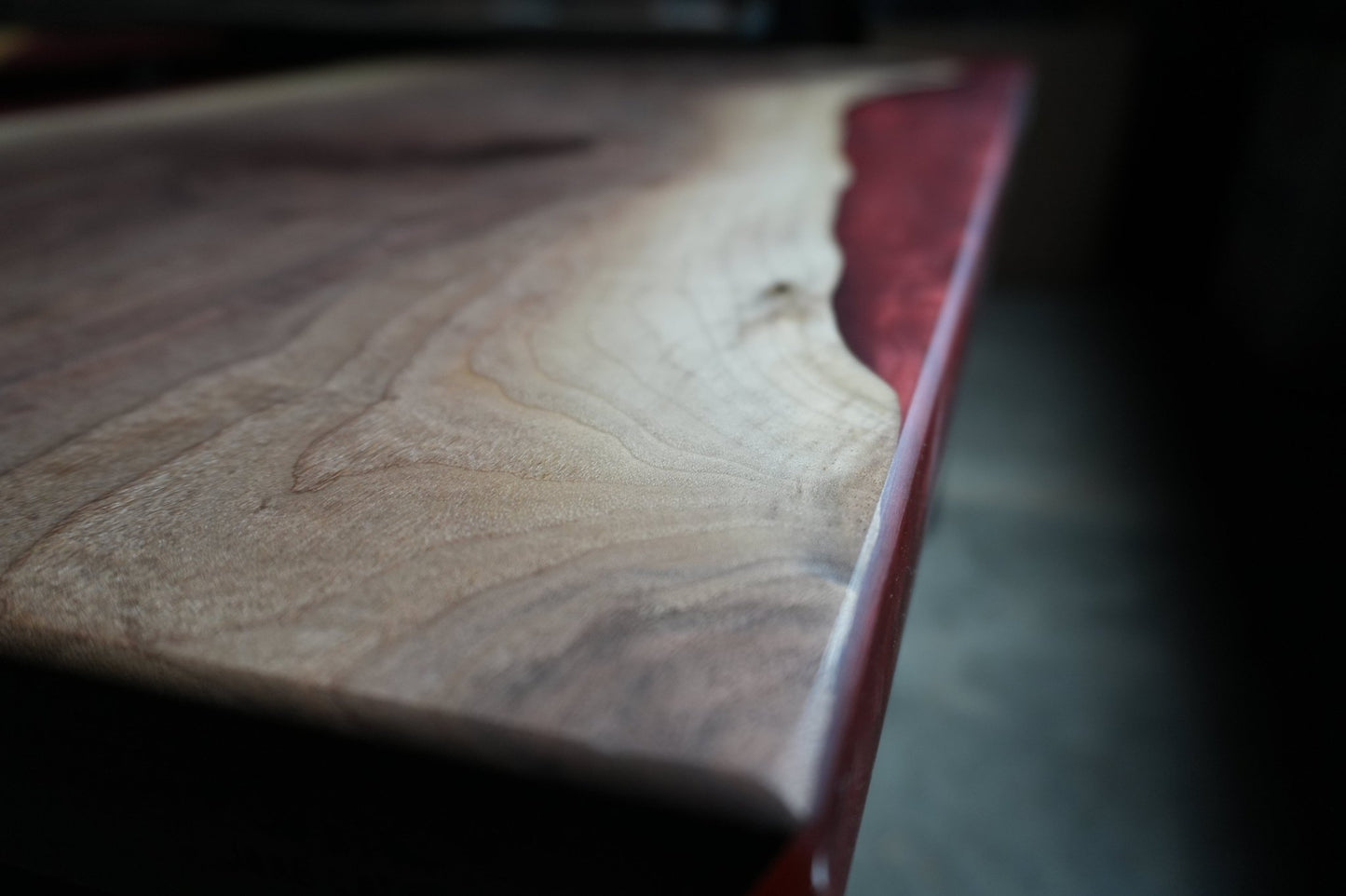 Molten Edge Walnut Coffee Table - Ol Loggin Sawmill