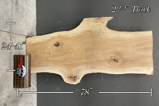 Sycamore Live Edge Wood Slab - 48.8 BF - My Store
