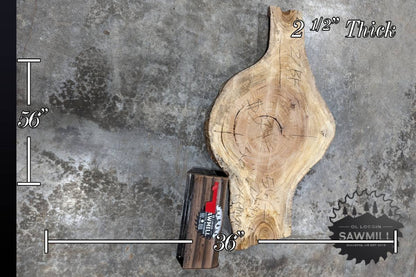 Sycamore Wood Slab Cookie - 27BF - My Store