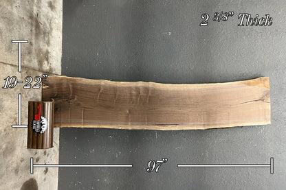 Walnut Live Edge Wood Slab - 42.1 BF - My Store