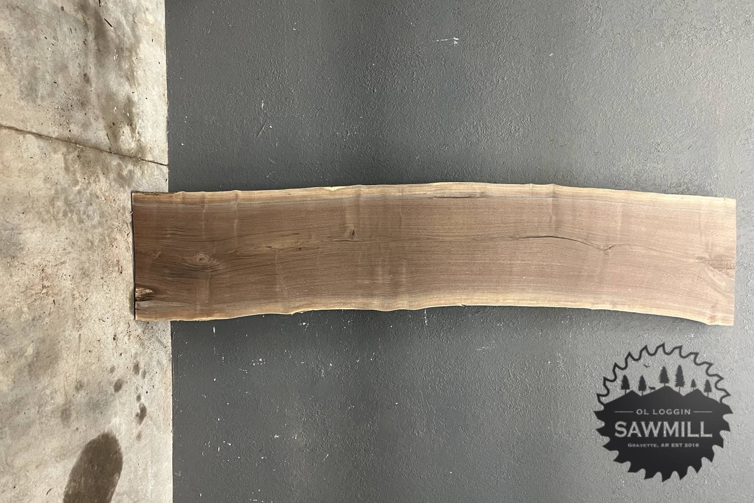 Walnut Live Edge Wood Slab - 42.9 BF - My Store