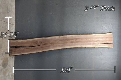 Walnut Live Edge Wood Slab - 71.9 BF - My Store