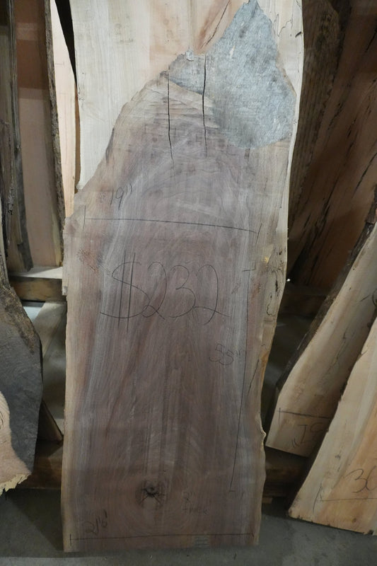 Walnut Slab 14 BF - Ol Loggin Sawmill