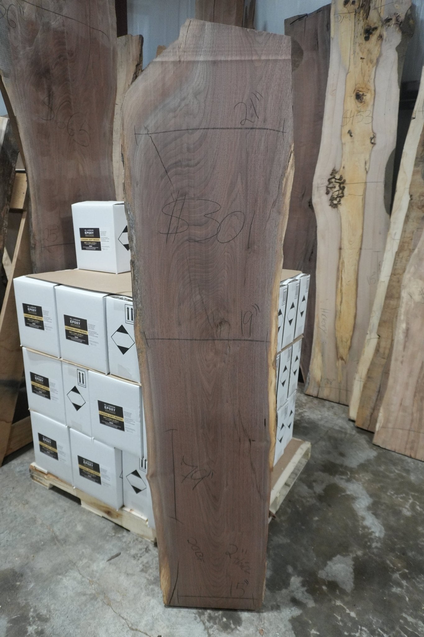 Walnut Slab - Ol Loggin Sawmill