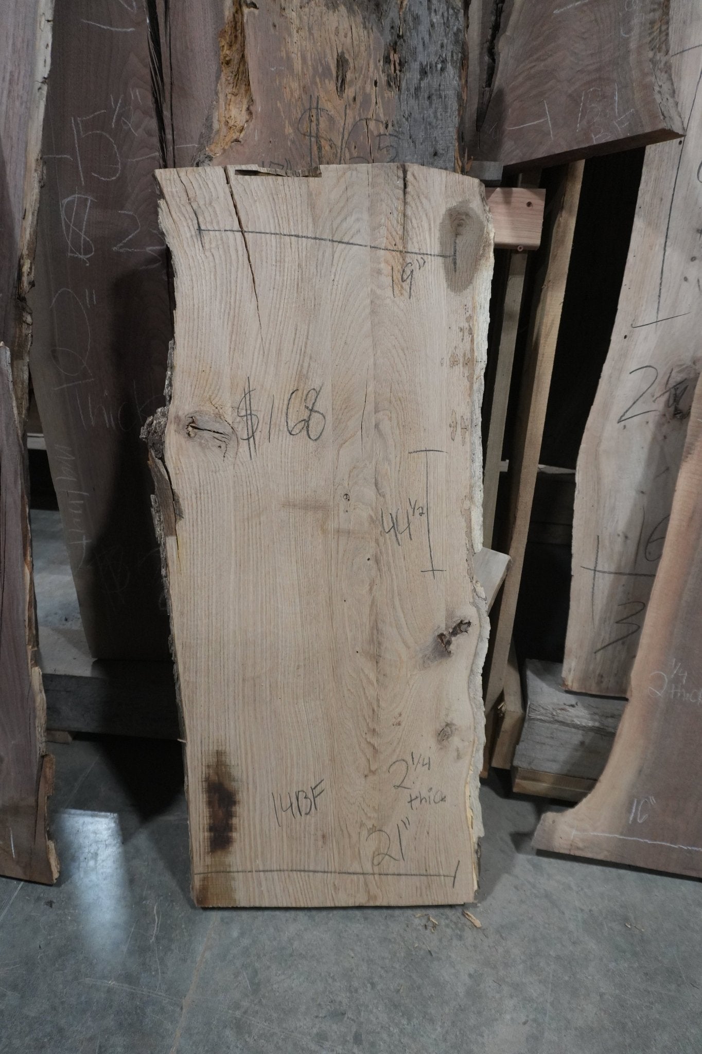 White Oak Slab - Ol Loggin Sawmill